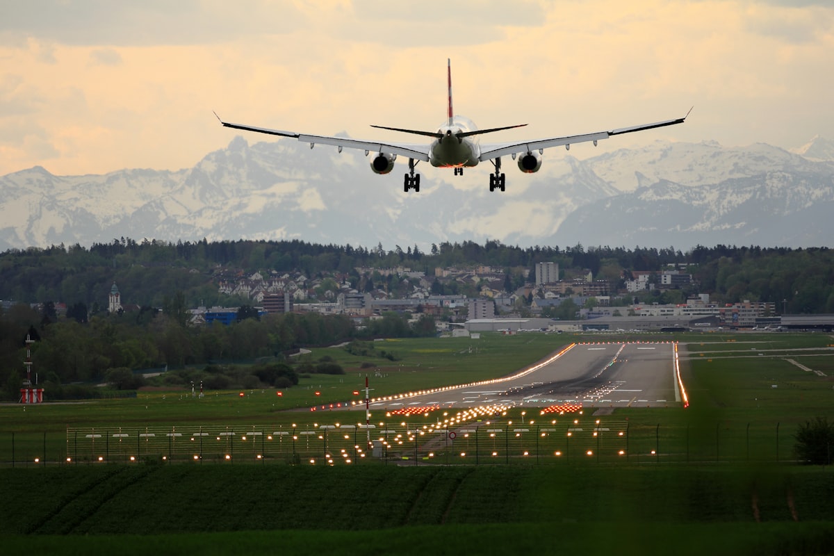 Airport terminal ready for departure